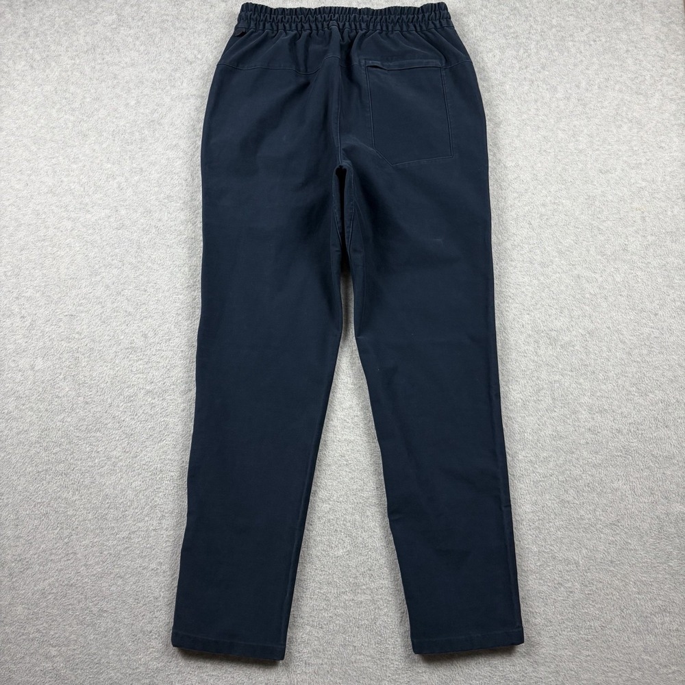 Lululemon Utilitech Canvas Pants Mens Small Navy Blue Bowline Stretch Tapered - Picture 4 of 11